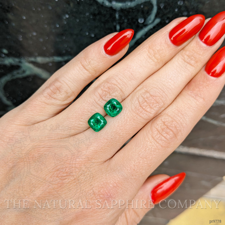3.30 Ct.Tw. Emerald Pair from Zambia