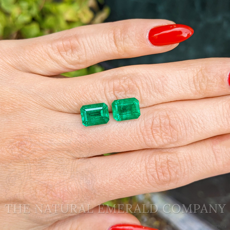 6.05 Ct.Tw. Emerald Pair from Zambia