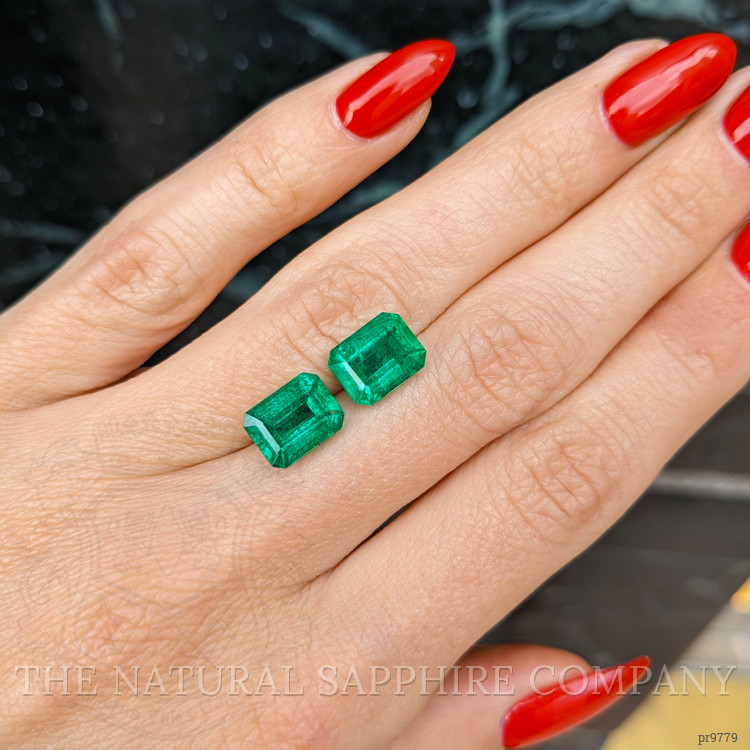 6.05 Ct.Tw. Emerald Pair from Zambia