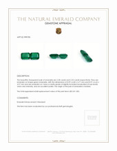 4.53 Ct.Tw.Total Carat Weight Emerald Pair from Zambia Appraisal