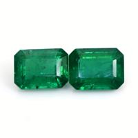 4.53 Ct.Tw.Total Carat Weight Emerald Pair from Zambia Video