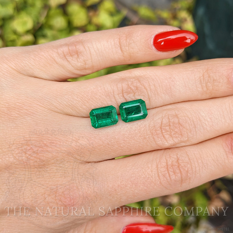 4.53 Ct.Tw. Emerald Pair from Zambia