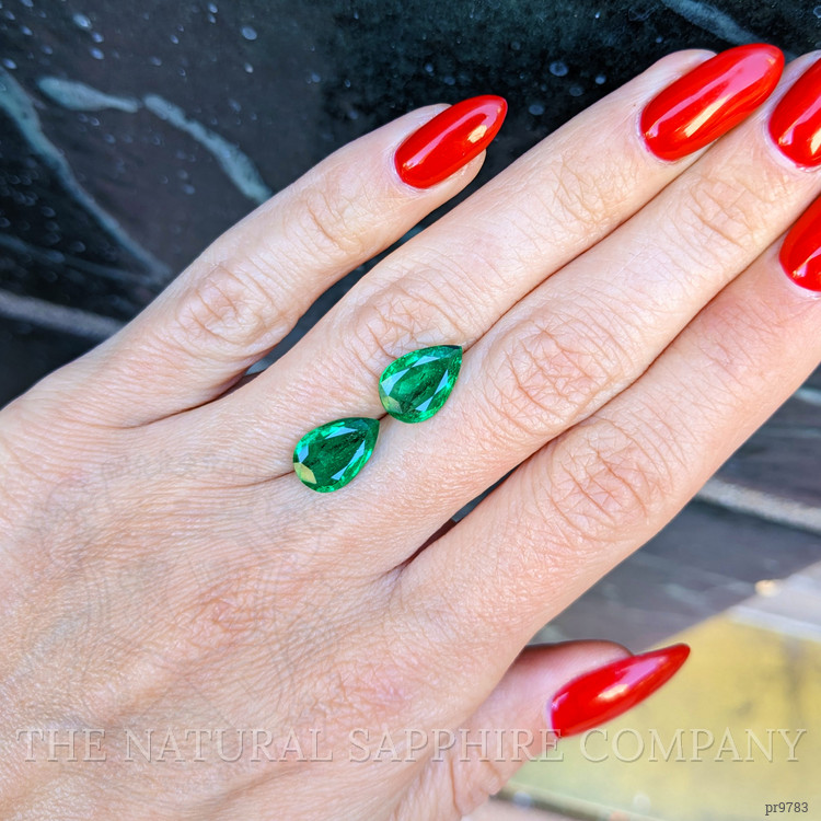 4.14 Ct.Tw. Emerald Pair from Zambia