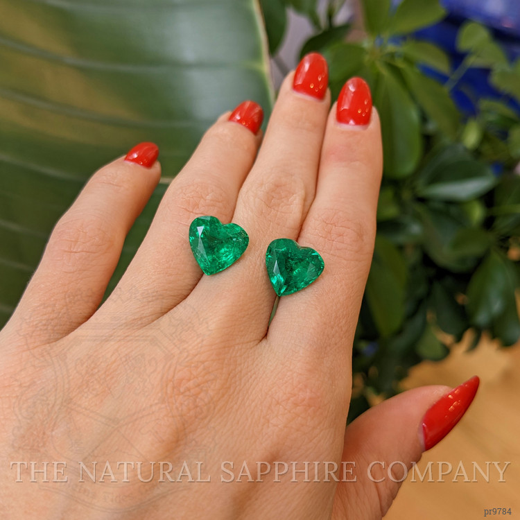 10.57 Ct.Tw. Emerald Pair from Zambia