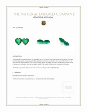 4.00 Ct.Tw.Total Carat Weight Emerald Pair from Zambia Appraisal