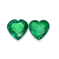 4.00 Ct.Tw.Total Carat Weight Emerald Pair from Zambia Video