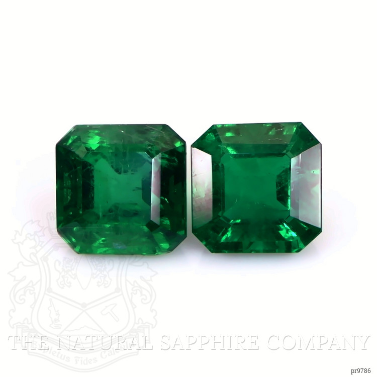 4.45 Ct.Tw. Emerald Pair from Zambia