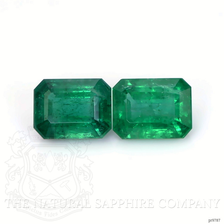 12.28 Ct.Tw. Emerald Pair from Zambia