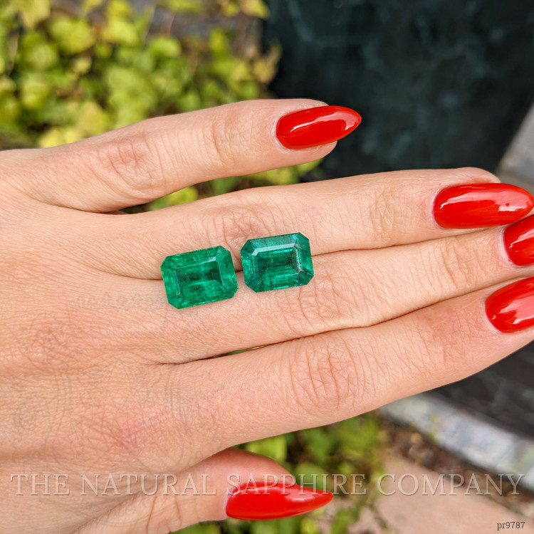 12.28 Ct.Tw. Emerald Pair from Zambia
