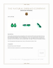 5.40 Ct.Tw.Total Carat Weight Emerald Pair from Zambia Appraisal