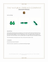 5.40 Ct.Tw.Total Carat Weight Emerald Pair from Zambia Appraisal