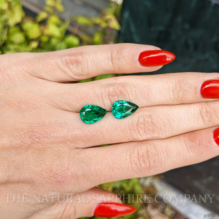 5.40 Ct.Tw. Emerald Pair from Zambia