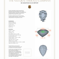 5.40&nbsp;Ct.Tw.Total Carat Weight Emerald Pair from Zambia 3 D Scan Report