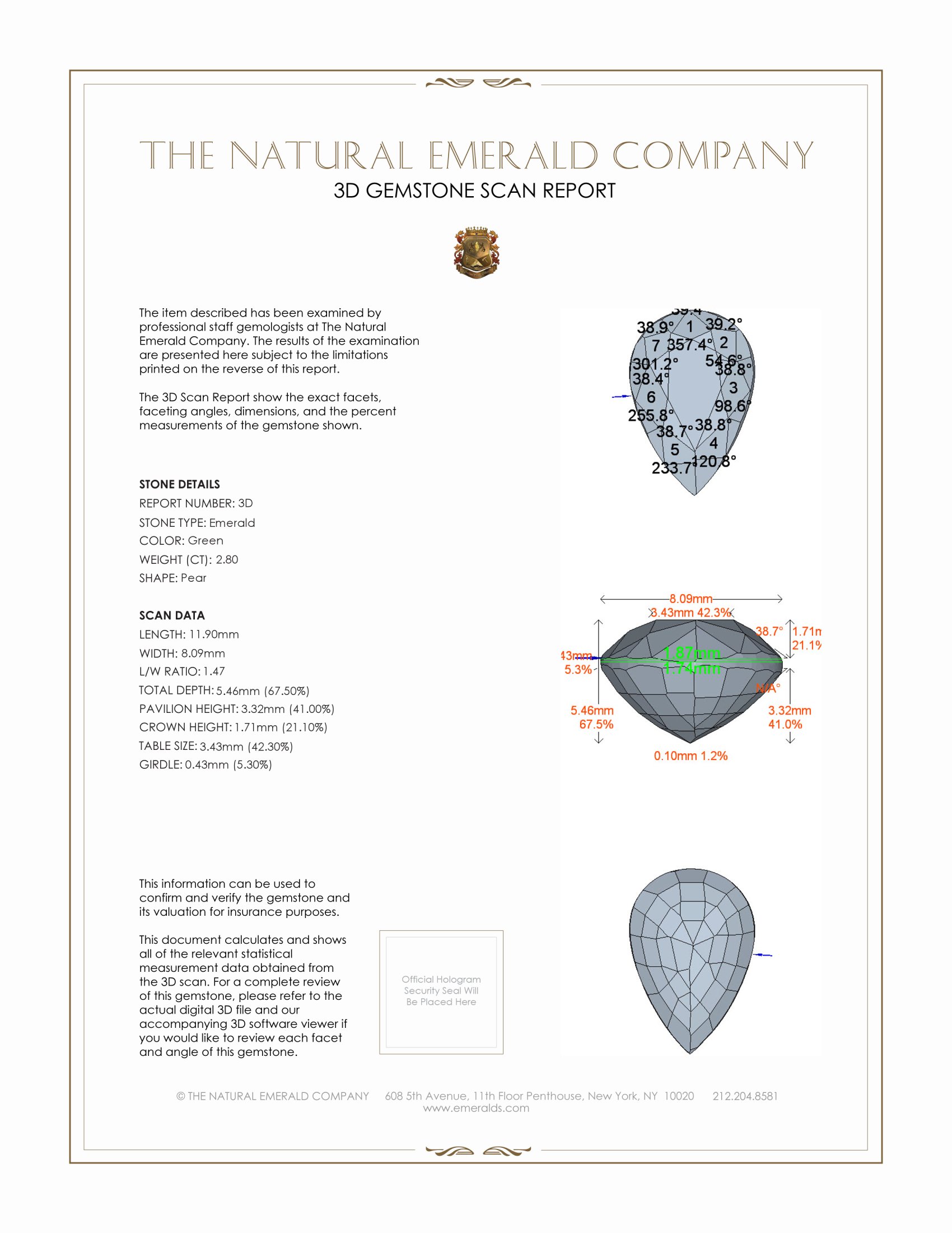 5.40 Ct.Tw. Emerald Pair from Zambia