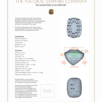5.64&nbsp;Ct.Tw.Total Carat Weight Blue Sapphire Pair from Ceylon (Sri Lanka) 3 D Scan Report