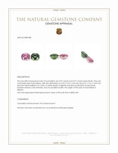 1.90 Ct.Tw.Total Carat Weight Pink Tourmaline Pair from Nigeria Appraisal