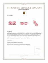 3.68&nbsp;Ct.Tw.Total Carat Weight Tourmaline Pair from Afghanistan Appraisal