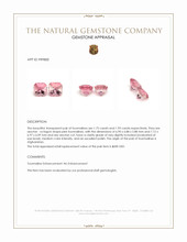 3.68 Ct.Tw.Total Carat Weight Pink Tourmaline Pair from Afghanistan Appraisal