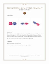 0.95 Ct.Tw.Total Carat Weight Reddish Pink Spinel Pair from Burma (Myanmar) Appraisal