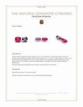 1.34 Ct.Tw.Total Carat Weight Spinel Pair from Burma (Myanmar) Appraisal