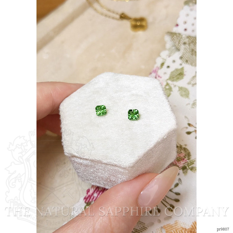 0.95 Ct.Tw. Tsavorite Garnet Pair from Tanzania