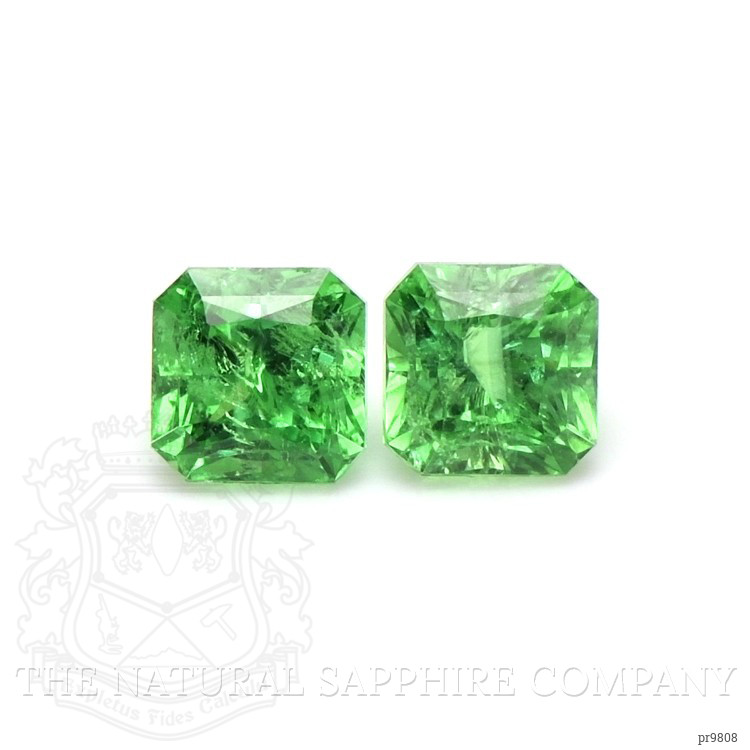 0.79 Ct.Tw. Tsavorite Garnet Pair from Tanzania