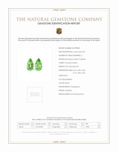 1.78 Ct.Tw.Total Carat Weight Tsavorite Garnet Pair from Tanzania Scan Report