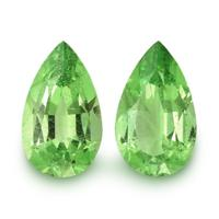 1.78 Ct.Tw.Total Carat Weight Tsavorite Garnet Pair from Tanzania Video