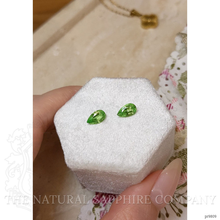 1.78 Ct.Tw. Tsavorite Garnet Pair from Tanzania