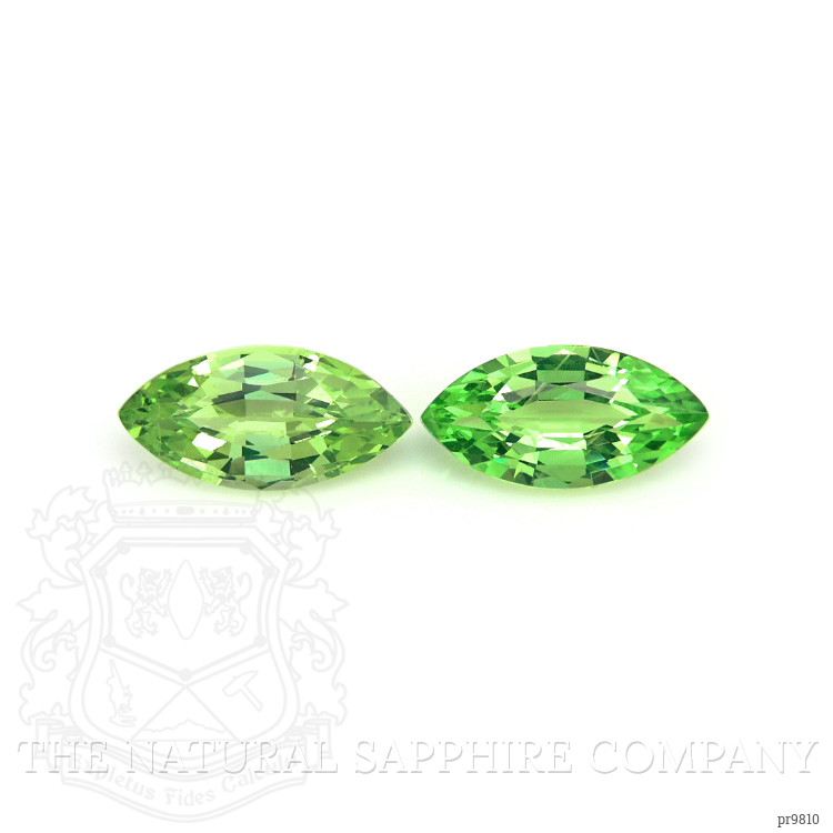 1.59 Ct.Tw. Tsavorite Garnet Pair from Tanzania