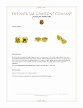 2.36 Ct.Tw.Total Carat Weight Garnet Pair from Tanzania Appraisal