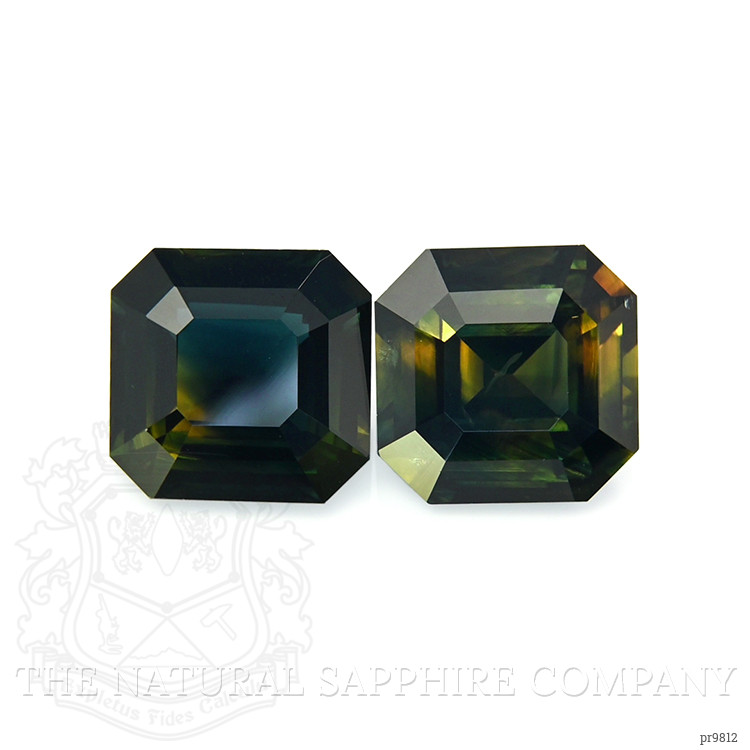 21.30 Ct.Tw. Bi Color Sapphire Pair from Africa