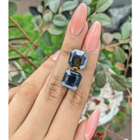 21.30 Ct.Tw.Total Carat Weight Bi Color Sapphire Pair from Africa Life Style