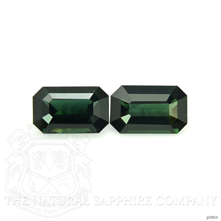 10.07 Ct.Tw. Green Sapphire Pair from Africa