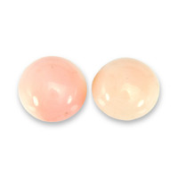 4.26&nbsp;Ct.Tw.Total Carat Weight Cabochon Coral Pair from Italy Video