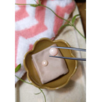 4.26 Ct.Tw.Total Carat Weight Cabochon Coral Pair from Italy Life Style