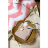 6.53 Ct.Tw.Total Carat Weight Cabochon Coral Pair from Italy Life Style