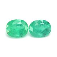 5.17 Ct.Tw.Total Carat Weight Emerald Pair from Brazil Video