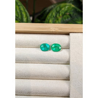 5.17&nbsp;Ct.Tw.Total Carat Weight Emerald Pair from Brazil Life Style