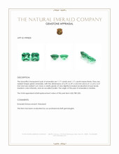 2.34 Ct.Tw.Total Carat Weight Emerald Pair from Zambia Appraisal