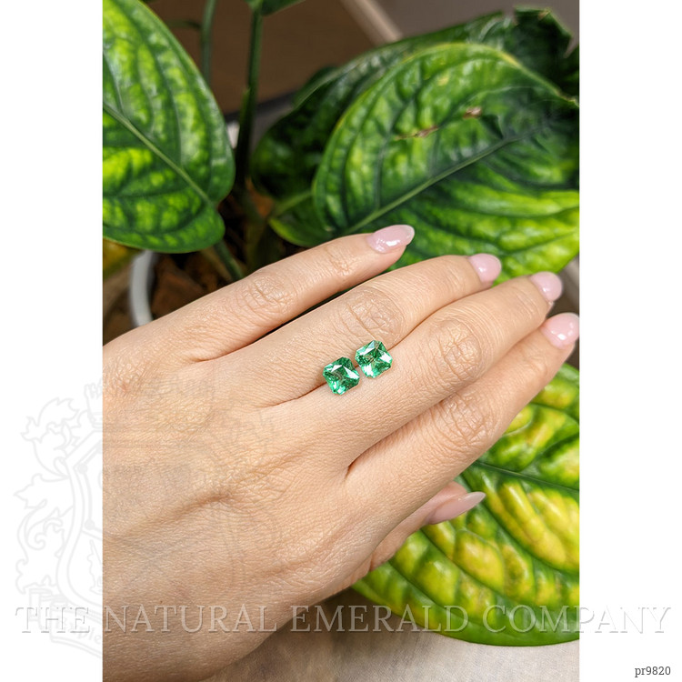 2.34 Ct.Tw. Emerald Pair from Zambia