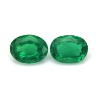 2.60 Ct.Tw.Total Carat Weight Emerald Pair from Afghanistan Video