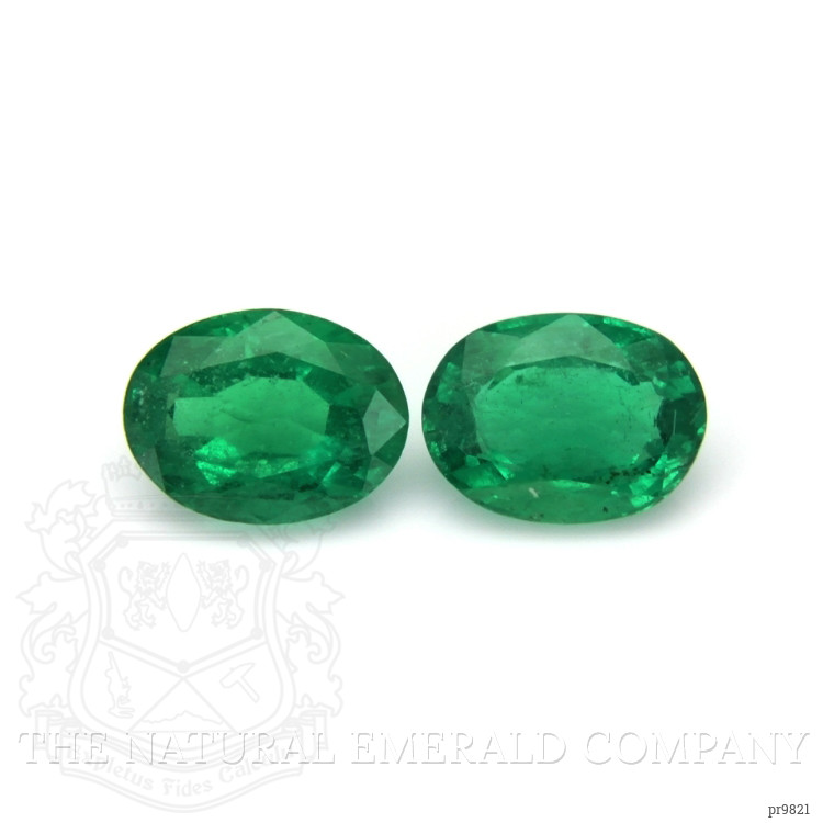 2.60 Ct.Tw. Emerald Pair from Afghanistan
