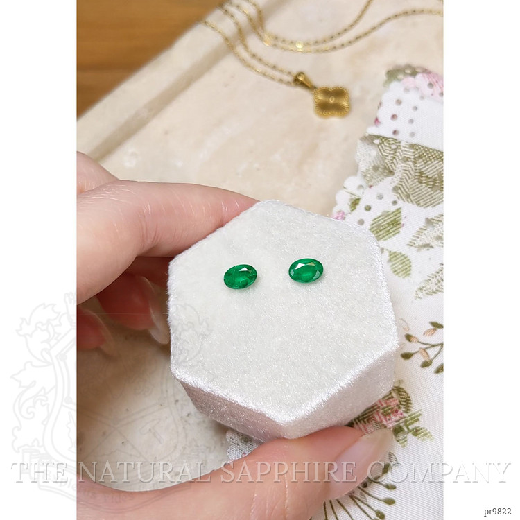 1.25 Ct.Tw. Emerald Pair from Afghanistan