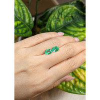 2.55 Ct.Tw.Total Carat Weight Emerald Pair from Ethiopia Life Style