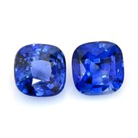 6.10&nbsp;Ct.Tw.Total Carat Weight Blue Sapphire Pair from Ceylon (Sri Lanka) Video