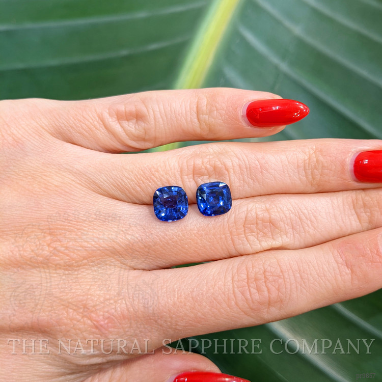 6.10 Ct.Tw. Blue Sapphire Pair from Ceylon (Sri Lanka)