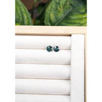 2.58&nbsp;Ct.Tw.Total Carat Weight Bluish Green Sapphire Pair from Madagascar Life Style