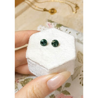 3.24 Ct.Tw.Total Carat Weight Green Sapphire Pair from Madagascar Life Style