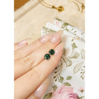 3.24&nbsp;Ct.Tw.Total Carat Weight Green Sapphire Pair from Madagascar Life Style